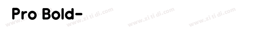 日产Pro Bold字体转换